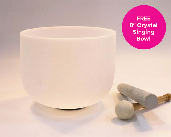 free crystal singing bowl