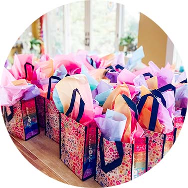 a goodie bag of special treasures