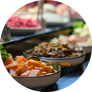 catered lunch each day